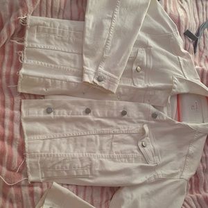 White jean jacket